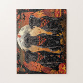 ケインコルソハロウィン不気味 ジグソーパズル (縦)