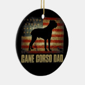 ケインコルソパパヴィンテージ国旗愛国 セラミックオーナメント (右)