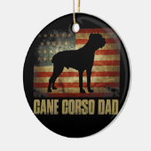 ケインコルソパパヴィンテージ国旗愛国 セラミックオーナメント (左)