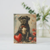 ケインコルソパピーヴィンテージバレンタインデー ポストカード (スタンド正面)