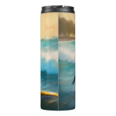 ケインコルソビーチ絵を描サーフィン タンブラー (裏面)