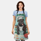 ケインコルソホリデーベーキング:フェスティバルクリスマス エプロン (着用した状態)