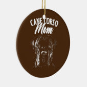 ケインコルソママ犬のオーナー セラミックオーナメント (右)