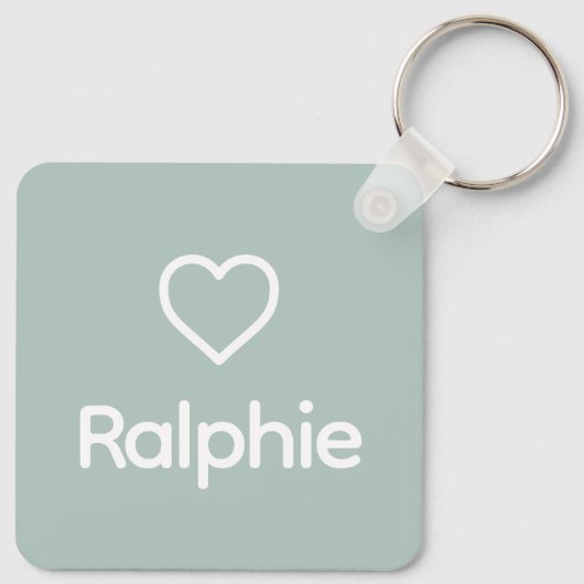 ケインコルソ名前をカスタムするレインボードッグメモリアル キーホルダー (裏面)