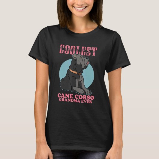 ケインコルソ祖母犬のオーナーケインコルソ1 Tシャツ (正面)