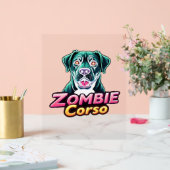 ケインコーソイタリアンマスティフゾンビドッグハロウィーンEs アクリルサイン (ウェディング)