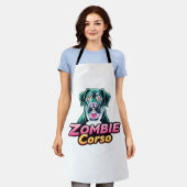 ケインコーソイタリアンマスティフゾンビドッグハロウィーンEs エプロン (着用した状態)