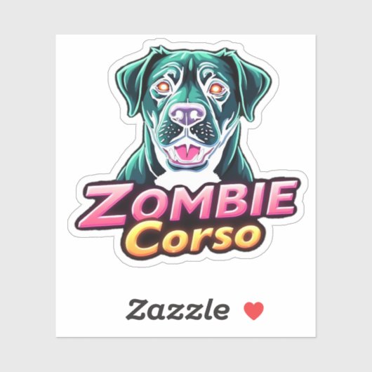 ケインコーソイタリアンマスティフゾンビドッグハロウィーンEs シール (シート)