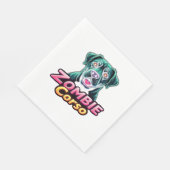 ケインコーソイタリアンマスティフゾンビドッグハロウィーンEs スタンダードランチョンナプキン (角)