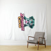 ケインコーソイタリアンマスティフゾンビドッグハロウィーンEs タペストリー (インサイチュ(横))