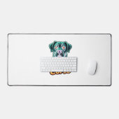 ケインコーソイタリアンマスティフゾンビドッグハロウィーンEs デスクマット (キーボード&マウス)