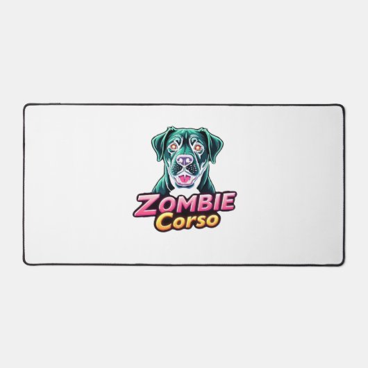 ケインコーソイタリアンマスティフゾンビドッグハロウィーンEs デスクマット (正面)