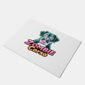 ケインコーソイタリアンマスティフゾンビドッグハロウィーンEs ドアマット (アングル)