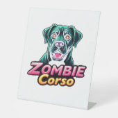 ケインコーソイタリアンマスティフゾンビドッグハロウィーンEs 台座サイン (正面)