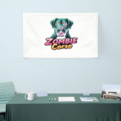 ケインコーソイタリアンマスティフゾンビドッグハロウィーンEs 横断幕 (トレードショー)