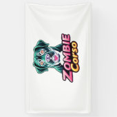 ケインコーソイタリアンマスティフゾンビドッグハロウィーンEs 横断幕 (縦)