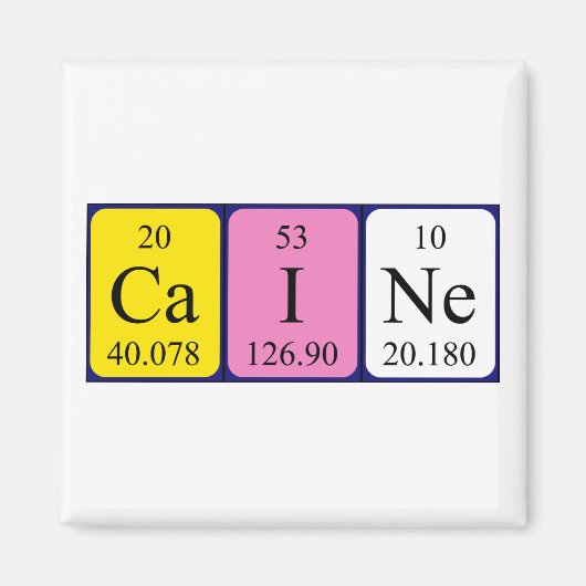 ケイン周期表名磁石 マグネット (正面)
