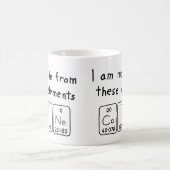 ケイン周期表名mug コーヒーマグカップ (中央)