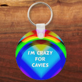 ケイヴィス熱狂するギニア豚キーチェーン キーホルダー (正面)