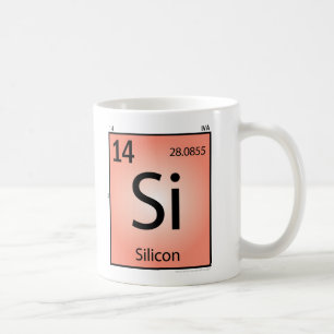 ケイ素の (Si)要素のマグ コーヒーマグカップ