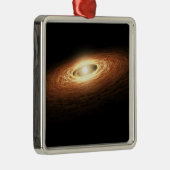 ケイ酸塩結晶形成 メタルオーナメント (右)