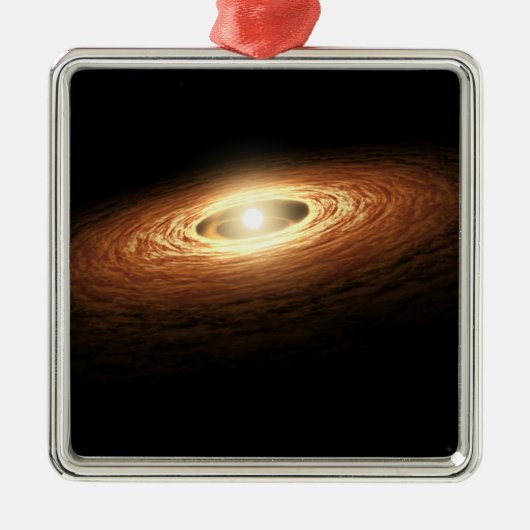 ケイ酸塩結晶形成 メタルオーナメント (正面)