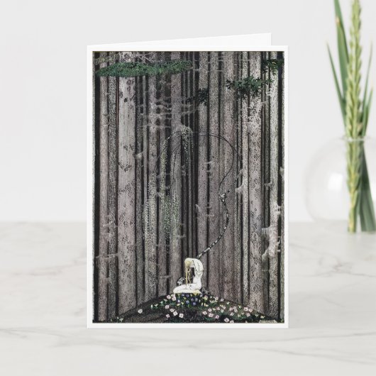 ケイ・ニールセンその後、彼女は緑のパッチの上に横たわった カード (正面)