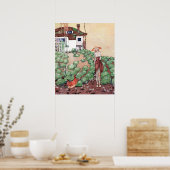 ケイ・ニールセンによる鶏の話 ポスター (キッチン)