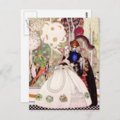 ケイ・ニールセンのおとぎ話ブルーヒゲと彼の妻 ポストカード (正面/裏面)