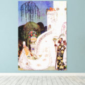 ケイ・ニールセンのシンデレラ離れのボール キャンバスプリント (インサイチュ (ウッドフロア))