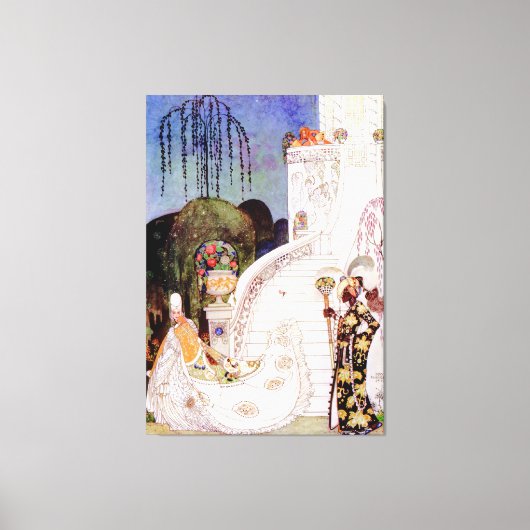 ケイ・ニールセンのシンデレラ離れのボール キャンバスプリント (正面)