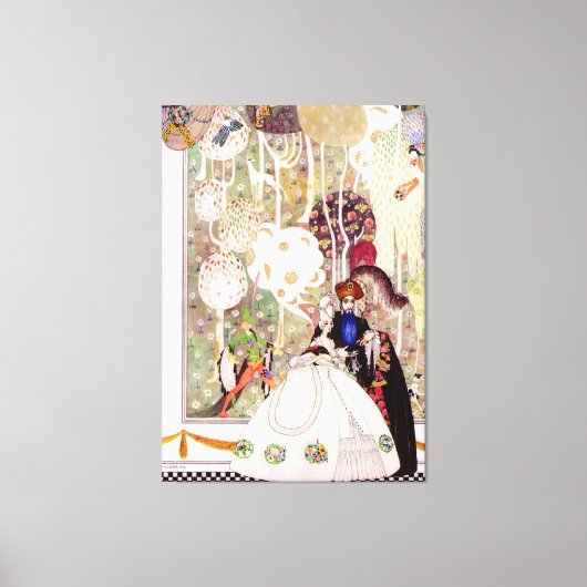 ケイ・ニールセンのブルーヒゲ キャンバスプリント (正面)