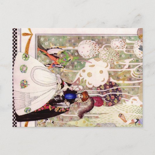 ケイ・ニールセンのブルービーダーフェアリー ポストカード (正面)