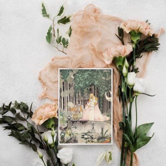 ケイ・ニールセン妖精の湖のイメージ サンキューカード