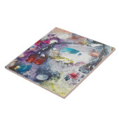 ケイCassillのセラミックタイル: "魚揚げ物" タイル (側面)