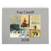 ケイCassill 2018のカレンダー-私達にPariが常にあります カレンダー (カバー)