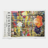 ケウケンホフガーデンズホランドチューリップヴィンテージ キッチンタオル (横)