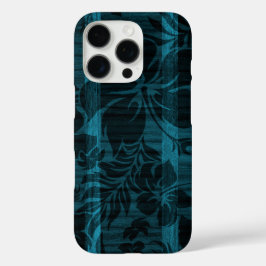 ケオカビーチフェイクウッドサーフボードティール（緑がかった色） iPhone 16 PROケース