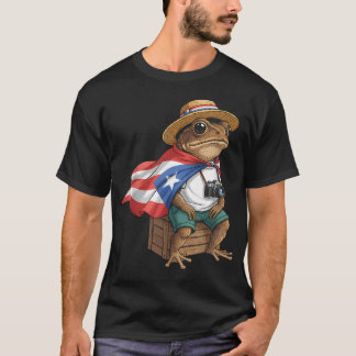 ケオキカエル プエルトリコ フラグ プエルトリコ系タイノ族 Tシャツ