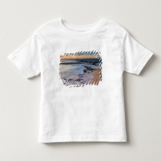 ケカリブのイマン諸島 クラッシュ波 トドラーTシャツ (正面)