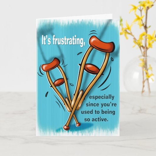 ケガGet Well Greeting Card カード (黄色い花)