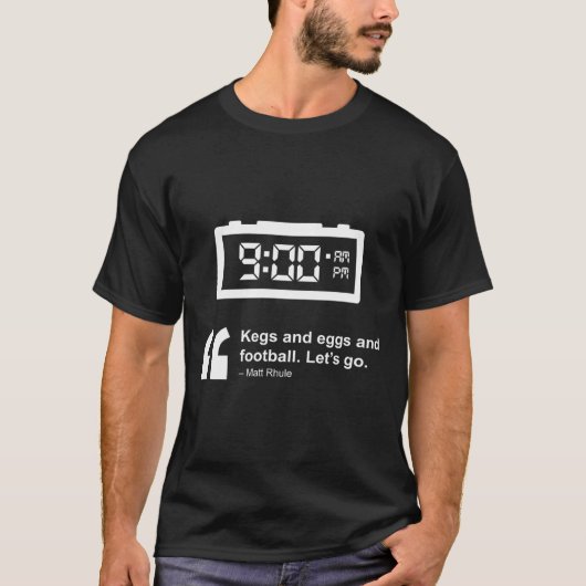 ケグと卵とサッカー Tシャツ (正面)