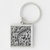 ケコと小石 キーホルダー (正面)