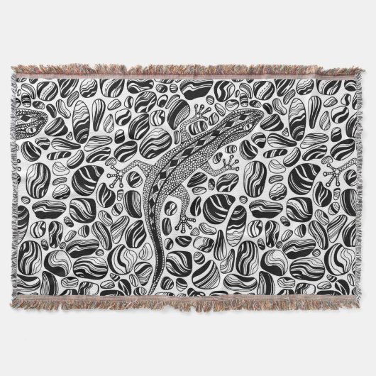 ケコと小石 スローブランケット (正面)