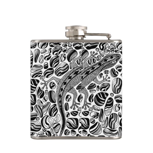 ケコと小石 フラスク (裏面)