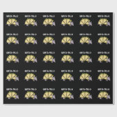 ケサディロおもしろいケサディラプンダークBG ラッピングペーパー (フラット)