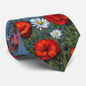ケシおよびデイジーの元の絵画、芸術 ネクタイ (ロール)