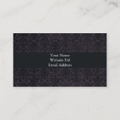 ケシおよび暗いダマスク織の名刺 名刺 (裏面)