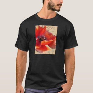 ケシおよび短命なもののデジタル芸術 Tシャツ
