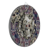 ケシおよび蝶から成っているスカル ダーツボード (正面左)